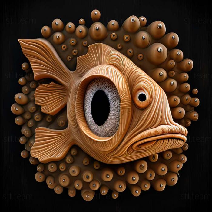 3D model Bubble eye fish (STL)